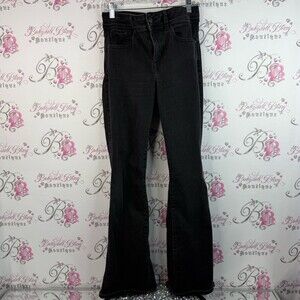 American Eagle Outfitters jeans denim dark black Charcoal Black Flared Jeans